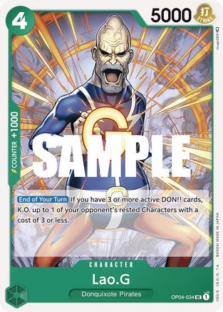 Lao.G (OP04-034) [Kingdoms of Intrigue] - Deck Out Gaming