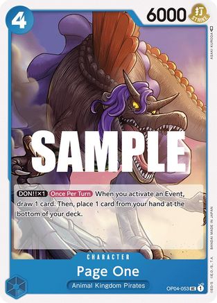 Page One (OP04-053) [Kingdoms of Intrigue] - Deck Out Gaming