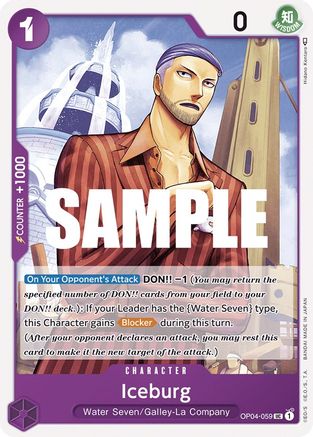 Iceburg (OP04-059) [Kingdoms of Intrigue] - Deck Out Gaming