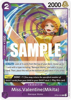Miss.Valentine(Mikita) (OP04-066) [Kingdoms of Intrigue] Foil - Deck Out Gaming
