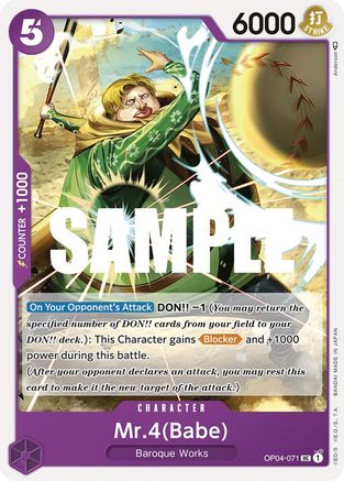 Mr.4 (Babe) (OP04-071) [Kingdoms of Intrigue] - Deck Out Gaming