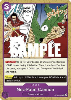 Nez-Palm Cannon (OP04-075) [Kingdoms of Intrigue] - Deck Out Gaming
