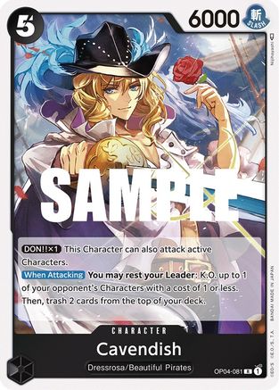 Cavendish (OP04-081) [Kingdoms of Intrigue] Foil - Deck Out Gaming