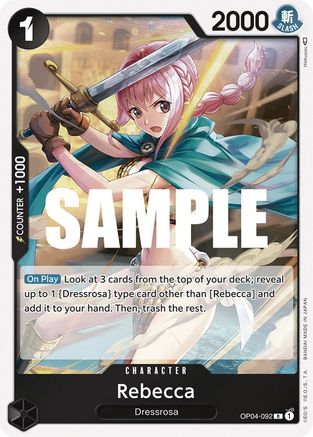 Rebecca (092) (OP04-092) [Kingdoms of Intrigue] Foil - Deck Out Gaming