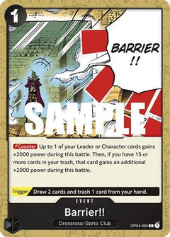Barrier!! (OP04-095) [Kingdoms of Intrigue] - Deck Out Gaming