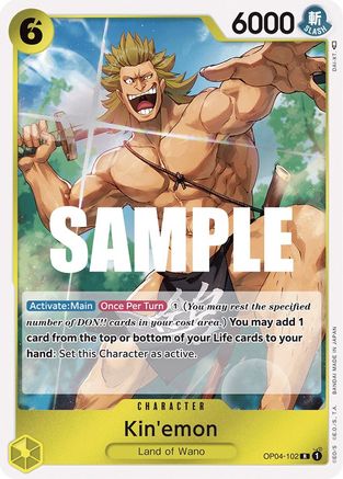 Kin'emon (OP04-102) [Kingdoms of Intrigue] Foil - Deck Out Gaming