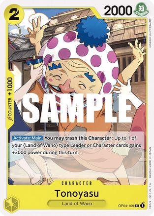 Tonoyasu (OP04-109) [Kingdoms of Intrigue] - Deck Out Gaming