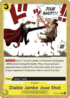 Diable Jambe Joue Shot (OP04-116) [Kingdoms of Intrigue] - Deck Out Gaming