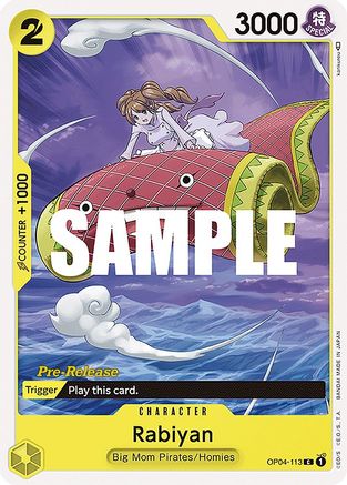 Rabiyan (OP04-113) [Kingdoms of Intrigue Pre-Release Cards] - Deck Out Gaming