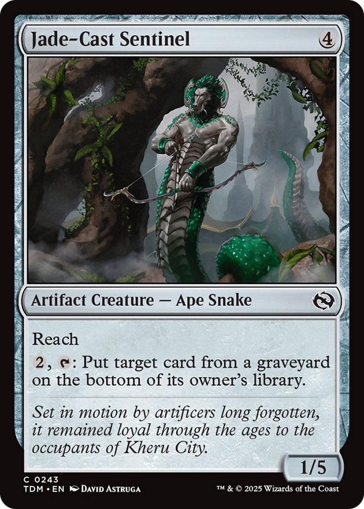 Jade-Cast Sentinel (243) [Tarkir: Dragonstorm] - Deck Out Gaming