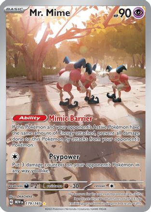 Mr. Mime - 179/165 (179) [SV: Scarlet & Violet 151] Holofoil - Deck Out Gaming