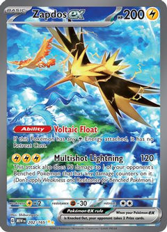 Zapdos ex - 202/165 (202) [SV: Scarlet & Violet 151] Holofoil - Deck Out Gaming