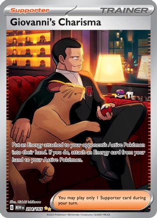 Giovanni's Charisma - 204/165 (204) [SV: Scarlet & Violet 151] Holofoil - Deck Out Gaming
