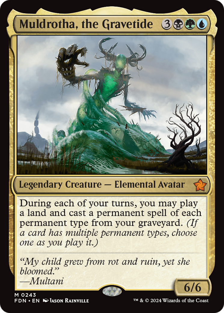 Muldrotha, the Gravetide (243) [Foundations] - Deck Out Gaming