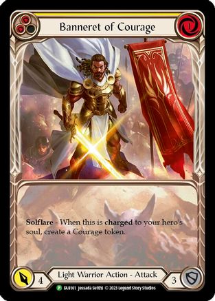 Banneret of Courage - FAB161 (FAB161) [Flesh and Blood: Promo Cards] Rainbow Foil - Deck Out Gaming