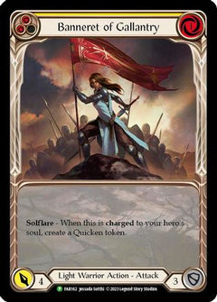 Banneret of Gallantry - FAB162 (FAB162) [Flesh and Blood: Promo Cards] Rainbow Foil - Deck Out Gaming