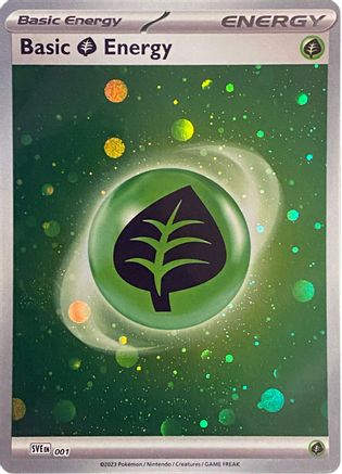 Basic Grass Energy (Cosmos Holo) (1) [SVE: Scarlet & Violet Energies] Holofoil - Deck Out Gaming
