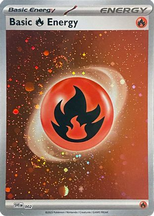 Basic Fire Energy (Cosmos Holo) (2) [SVE: Scarlet & Violet Energies] Holofoil - Deck Out Gaming