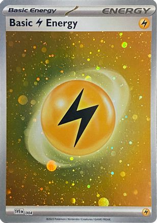 Basic Lightning Energy (Cosmos Holo) (4) [SVE: Scarlet & Violet Energies] Holofoil - Deck Out Gaming