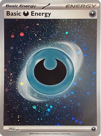 Basic Darkness Energy (Cosmos Holo) (7) [SVE: Scarlet & Violet Energies] Holofoil - Deck Out Gaming
