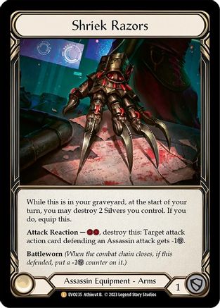 Shriek Razors (EVO235) [Bright Lights] Cold Foil - Deck Out Gaming