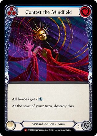 Contest the Mindfield (EVO243) [Bright Lights] Rainbow Foil - Deck Out Gaming