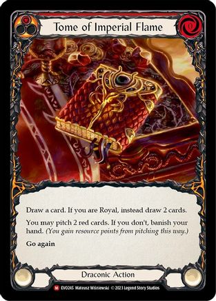Tome of Imperial Flame (EVO245) [Bright Lights] Rainbow Foil - Deck Out Gaming