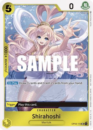 Shirahoshi (Dash Pack) (OP03-116) [Kingdoms of Intrigue] Foil - Deck Out Gaming