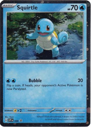 Squirtle - 048 (Cosmos Holo) (48) [SV: Scarlet & Violet Promo Cards] Holofoil - Deck Out Gaming