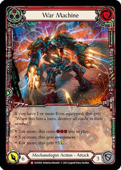 War Machine (Extended Art) (EVO056) [Bright Lights] Rainbow Foil - Deck Out Gaming