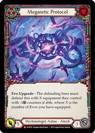 Meganetic Protocol (EVO059) [Bright Lights] Rainbow Foil - Deck Out Gaming