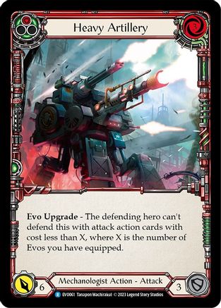 Heavy Artillery (Red) (EVO061) [Bright Lights] - Deck Out Gaming