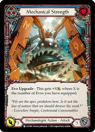 Mechanical Strength (Blue) (EVO069) [Bright Lights] - Deck Out Gaming
