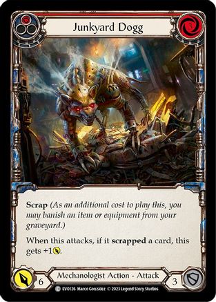 Junkyard Dogg (Red) (EVO126) [Bright Lights] Rainbow Foil - Deck Out Gaming
