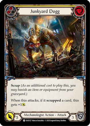 Junkyard Dogg (Yellow) (EVO127) [Bright Lights] - Deck Out Gaming