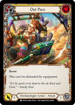 Out Pace (Yellow) (EVO205) [Bright Lights] Rainbow Foil - Deck Out Gaming