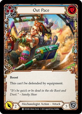 Out Pace (Blue) (EVO206) [Bright Lights] - Deck Out Gaming