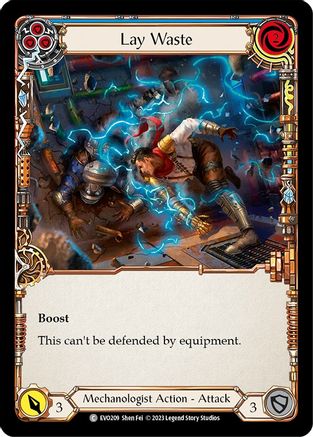 Lay Waste (Blue) (EVO209) [Bright Lights] - Deck Out Gaming