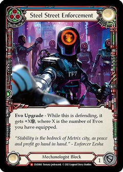 Steel Street Enforcement (EVO060) [Bright Lights] Rainbow Foil - Deck Out Gaming