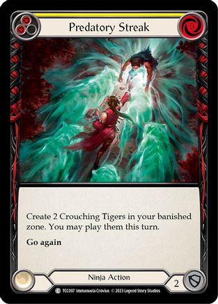 Predatory Streak (Yellow) (TCC097) [Round the Table: TCCxLSS] - Deck Out Gaming