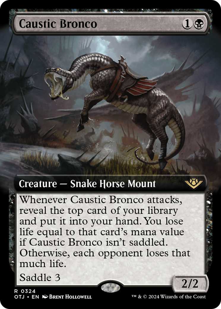 Caustic Bronco (Extended Art) (324) [Outlaws of Thunder Junction] foil - Deck Out Gaming