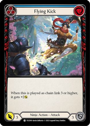 Flying Kick (Blue) (TCC099) [Round the Table: TCCxLSS] - Deck Out Gaming
