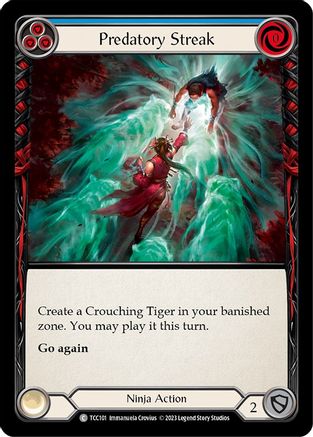 Predatory Streak (Blue) (TCC101) [Round the Table: TCCxLSS] - Deck Out Gaming