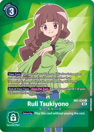 Ruli Tsukiyono (Resurgence Booster Box Promotion Pack) (RB1-034) [Resurgence Booster] Foil - Deck Out Gaming