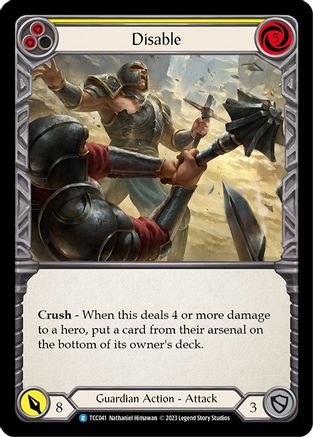 Disable (Yellow) (TCC041) [Round the Table: TCCxLSS] - Deck Out Gaming