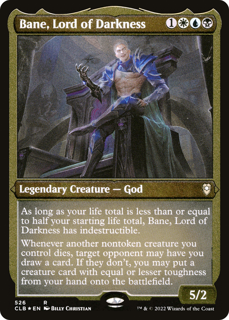 Bane, Lord of Darkness (526) [Commander Legends: Battle for Baldur's Gate] etched - Deck Out Gaming