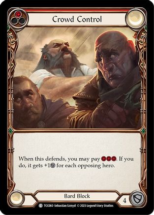 Crowd Control (Red) (TCC060) [Round the Table: TCCxLSS] - Deck Out Gaming