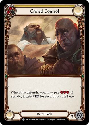 Crowd Control (Yellow) (TCC063) [Round the Table: TCCxLSS] - Deck Out Gaming