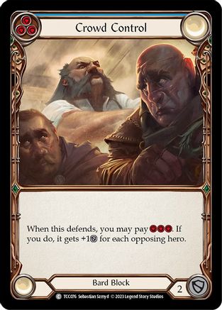 Crowd Control (Blue) (TCC076) [Round the Table: TCCxLSS] - Deck Out Gaming