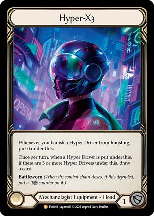 Hyper-X3 (EVO011) [Bright Lights] Rainbow Foil - Deck Out Gaming